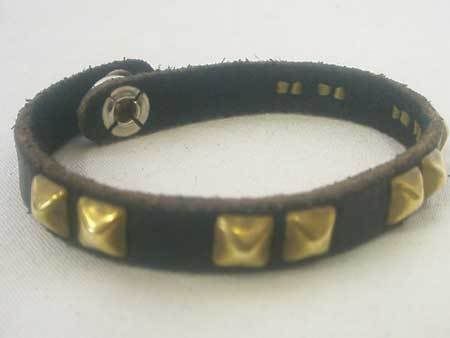 rivet ×Old West Black Label Leather Wrist Band