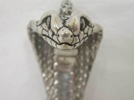 Oort Silver & rivet  Diamond Eye King Cobra Pendate Top