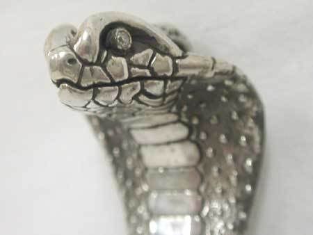 Oort Silver & rivet  Diamond Eye King Cobra Pendate Top