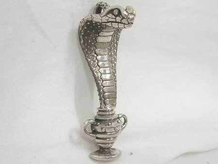 Oort Silver & rivet  Diamond Eye King Cobra Pendate Top