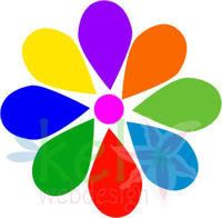 Flor de sete cores