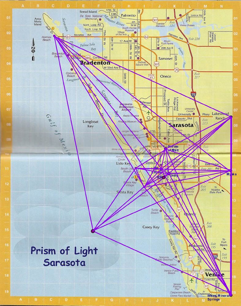 Prism of Light Map Sarasota