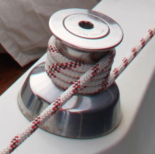 Converting old winch to self tailing