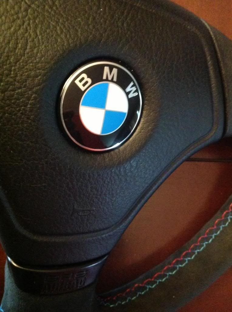 E36 Euro m3 steering wheel with airbag. Wrapped in alcantara. Milwaukee,wi