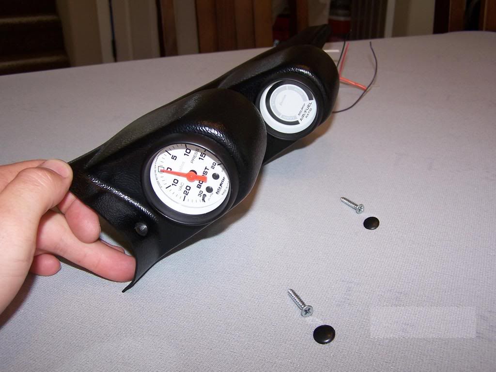 FS Corrado pillar gauge pod with white Phantom boost and air/fuel