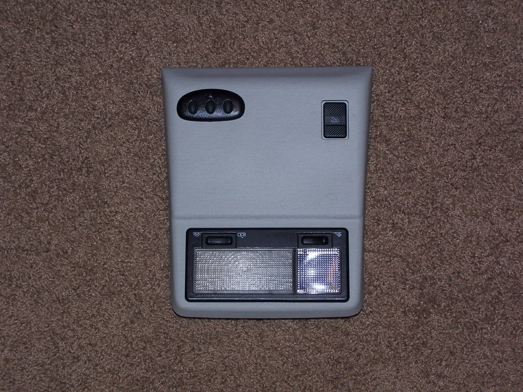 Corrado Grey Sunroof Bezel with lights, sunroof sw and homelink built