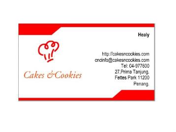 mummy even create a name card specially for this business by using one of the online business card maker software to further convinced myself to treat this