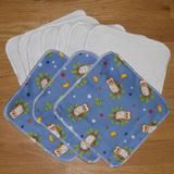 Set of 10 Owl Minkee and Flannel Wipes SALE!