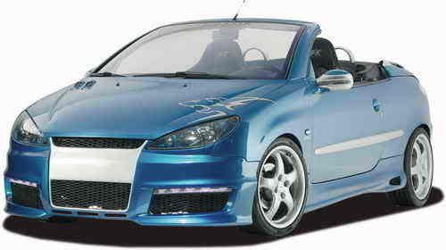 The RDX RACEDESIGN Peugeot 206 CC body kit has German TUV approval and is