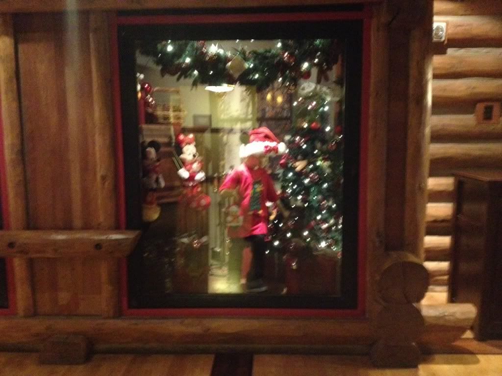 wilderness lodge shop window christmas