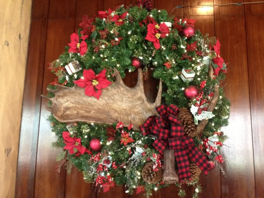 wilderness lodge christmas wreath