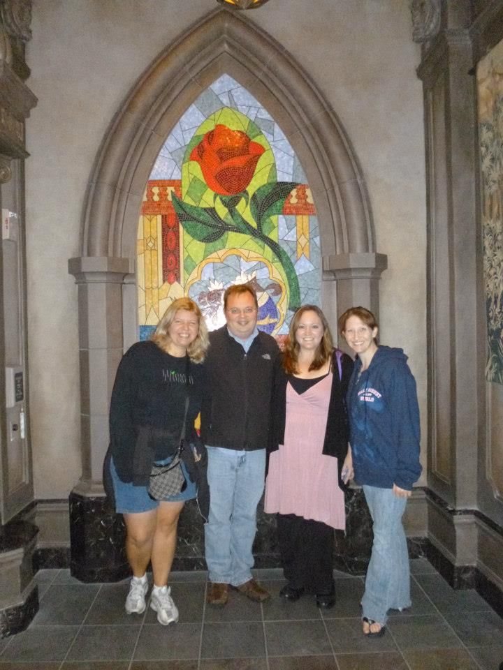 be our guest restaurant group photo stained glass