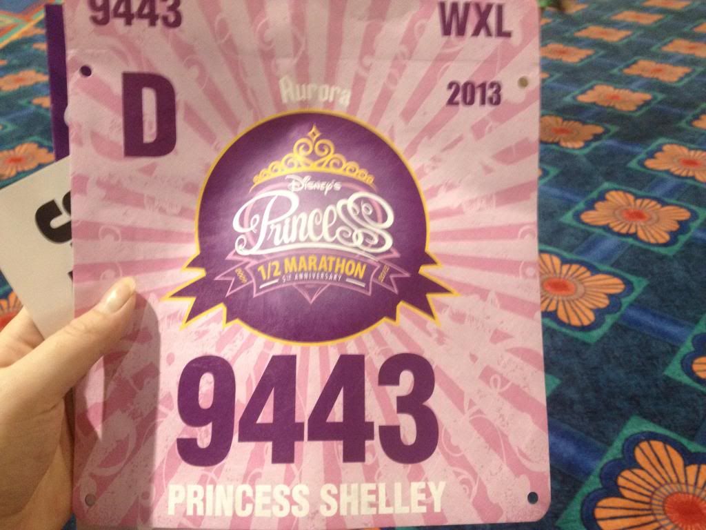 rundisney princess half bib