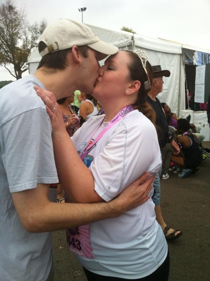 a tiara and a kiss