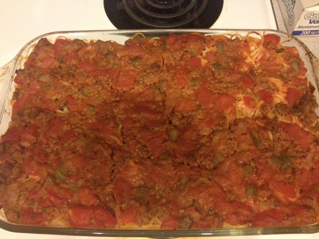 finished pasta casserole