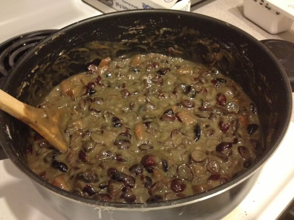 adding dry ingredients