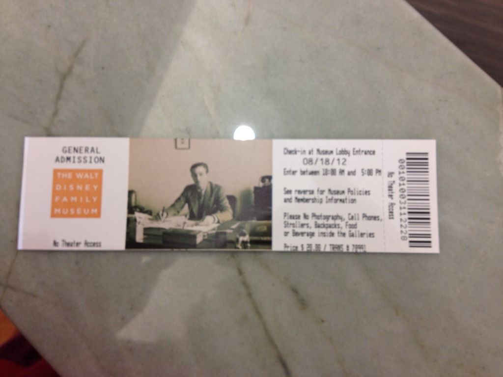 walt disney family museum ticket