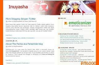 inuyasha blogger template