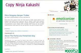 hatake kakashi naruto blogger template