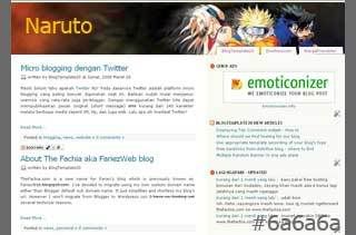 Naruto blogger template