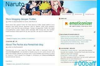 Naruto Blogger template