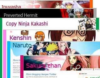 Japan Anime Free Blogger Templates
