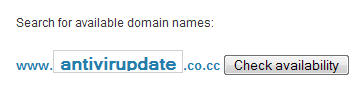 ketik nama domain baru