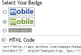 Mobile badges
