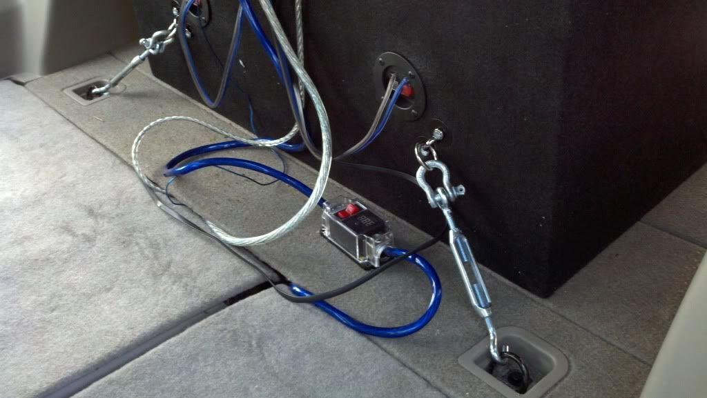 Amp Install in Stock JBL Subwoofer Location - Toyota ... pioneer premier wiring harness 