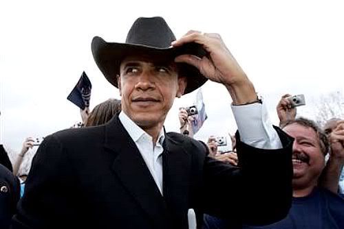 Barack Obama, Cowboy Hat Pictures, Images and Photos