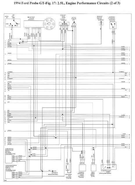 1990 Ford probe radio wiring diagram