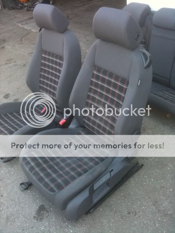 VW MK5 RABBIT GTI PLAID RECARO SEATS NON HEATED FRONT & REAR 2DR JETTA 