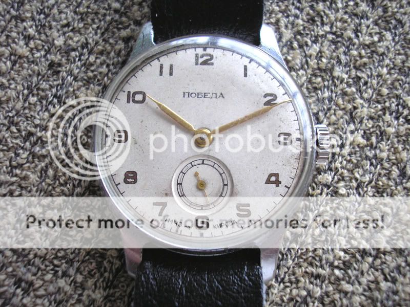 VINTAGE SOVIET MECHANICAL WRISTWATCH POBEDA VICTORY 1955s OLD POLJOT 