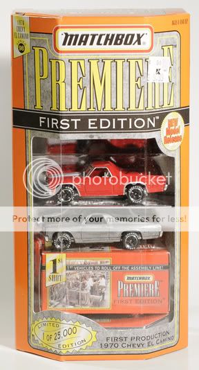 Matchbox Premiere 1st Edition 1970 Chevy El Camino MIB  