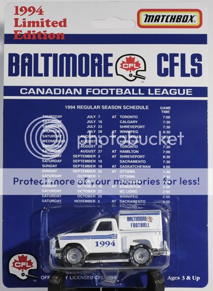 Matchbox Baltimore CFLS Ford Fleetside Pickup Truck MOC  