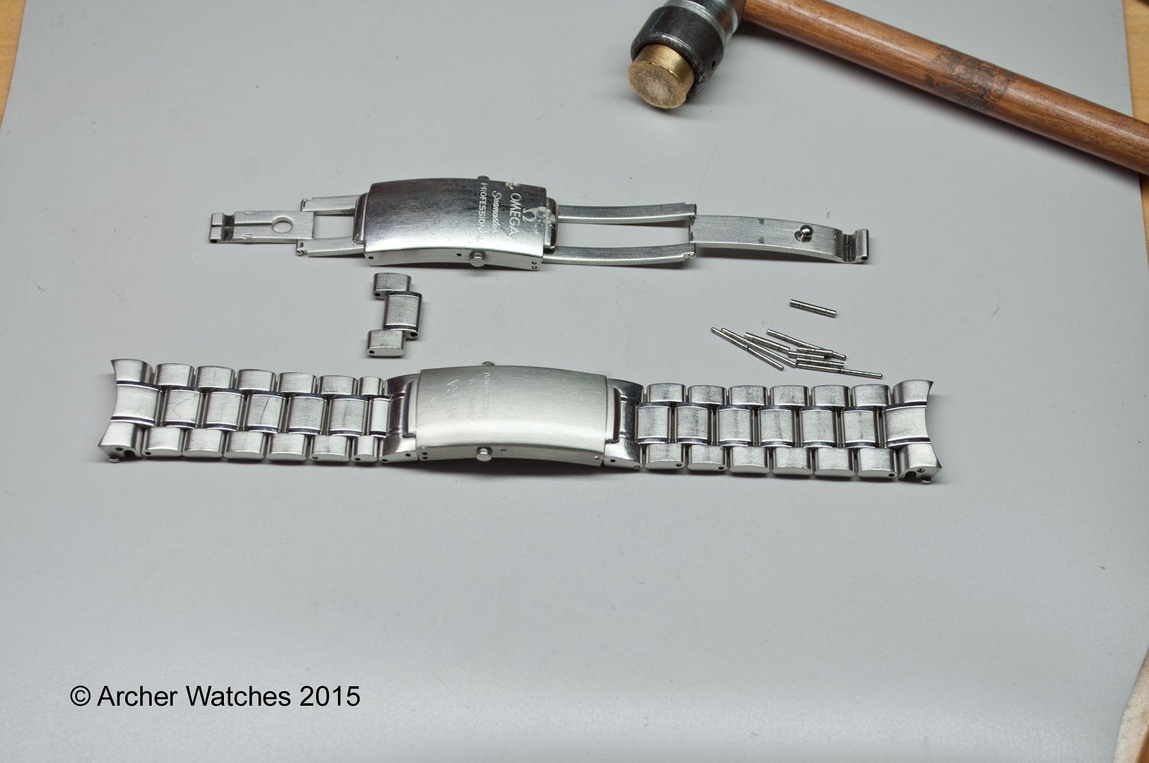 Omega bracelet servicing?