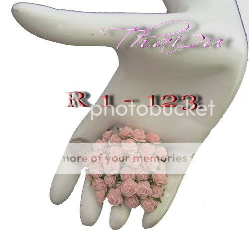 100 Paper Flower Mini Roses Wedding Craft Supply R1 123