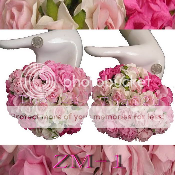 35 Pink Paper Craft Flower Wedding Craft Roses ZM   1  